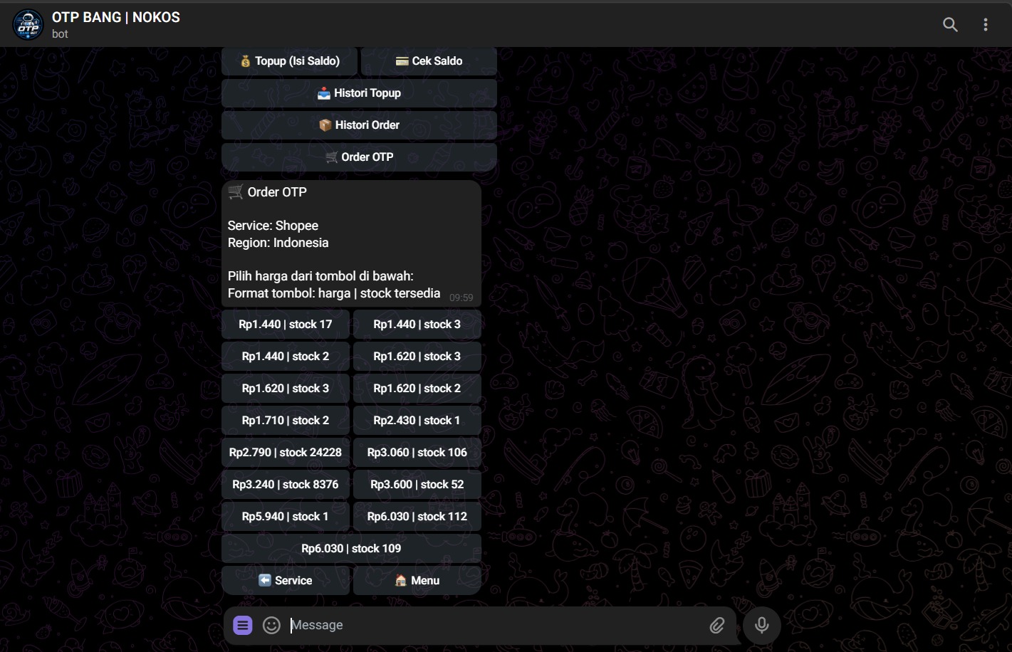 Harga OTP Murah Bersaing
